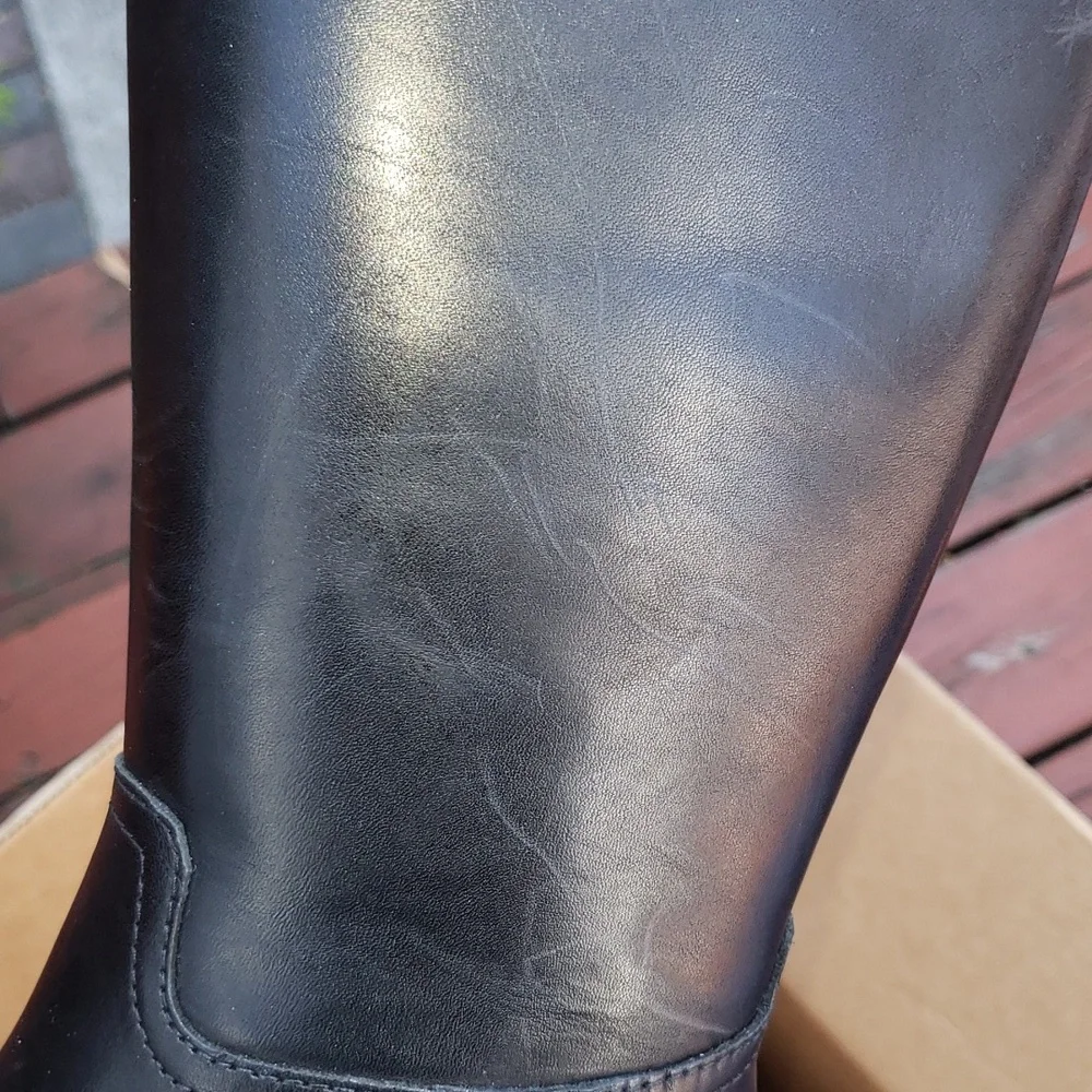 NWOT RALPH LAUREN  TONE RIDING POLO TALL BOOTS Women's 7.. Scratches! - Picture 4 of 11